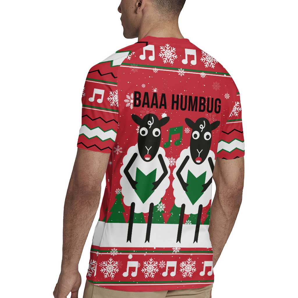 Vintage Sheep Music Christmas Rugby Jersey Xmas Holiday Patterns - Wonder Print Shop