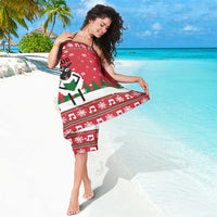 Vintage Sheep Music Christmas Sarong Xmas Holiday Patterns - Wonder Print Shop