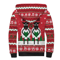 Vintage Sheep Music Christmas Sherpa Hoodie Xmas Holiday Patterns - Wonder Print Shop