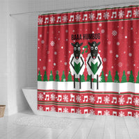 Vintage Sheep Music Christmas Shower Curtain Xmas Holiday Patterns - Wonder Print Shop
