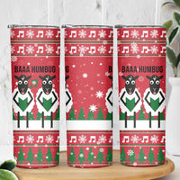Vintage Sheep Music Christmas Skinny Tumbler Xmas Holiday Patterns - Wonder Print Shop