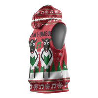 Vintage Sheep Music Christmas Sleeveless Hoodie Xmas Holiday Patterns - Wonder Print Shop