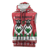 Vintage Sheep Music Christmas Sleeveless Zip Hoodie Xmas Holiday Patterns - Wonder Print Shop