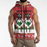 Vintage Sheep Music Christmas Sleeveless Zip Hoodie Xmas Holiday Patterns - Wonder Print Shop
