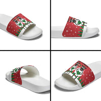 Vintage Sheep Music Christmas Slide Sandals Xmas Holiday Patterns - Wonder Print Shop