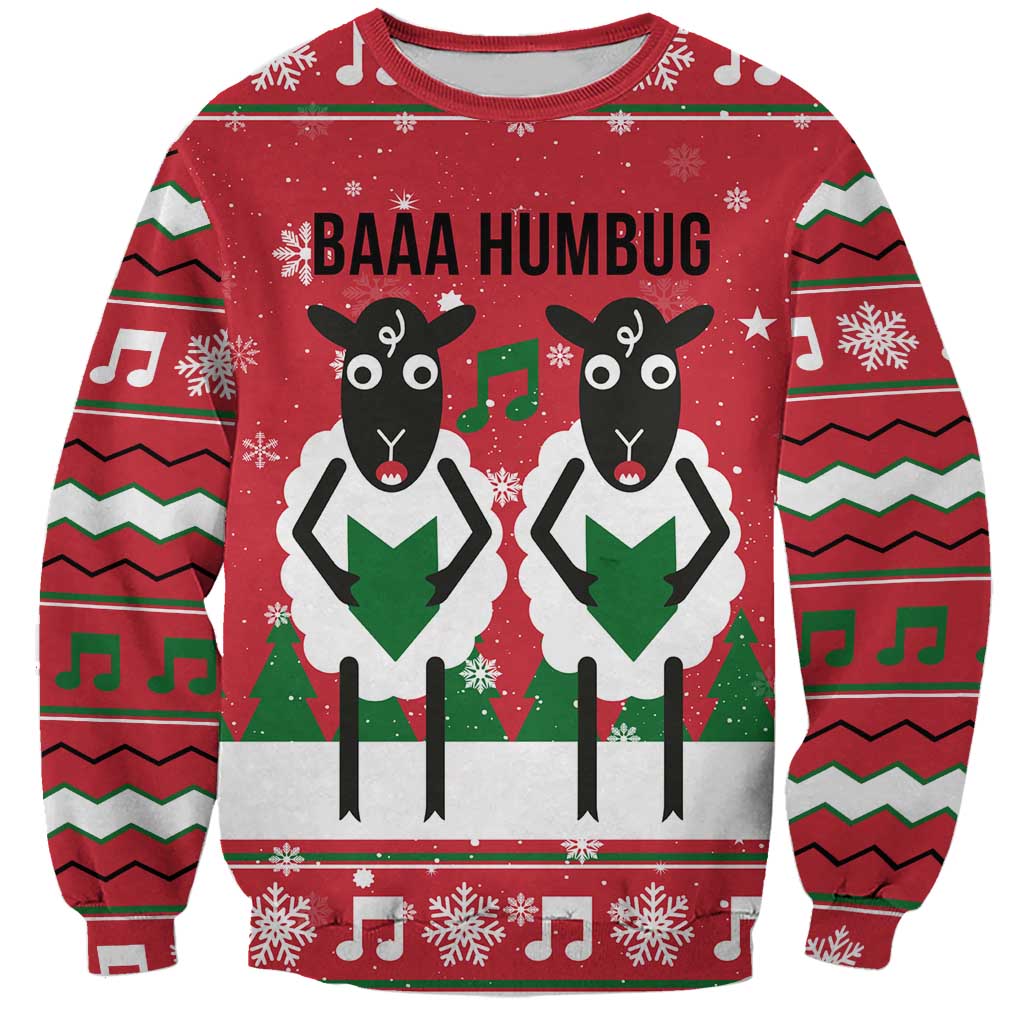 Vintage Sheep Music Christmas Sweatshirt Xmas Holiday Patterns - Wonder Print Shop