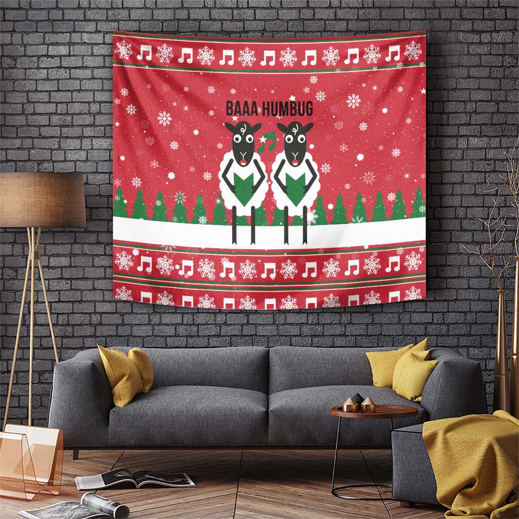 Vintage Sheep Music Christmas Tapestry Xmas Holiday Patterns - Wonder Print Shop