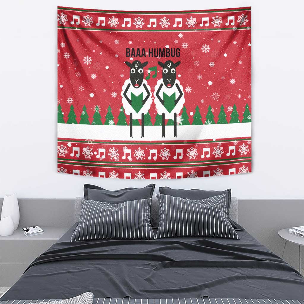 Vintage Sheep Music Christmas Tapestry Xmas Holiday Patterns - Wonder Print Shop
