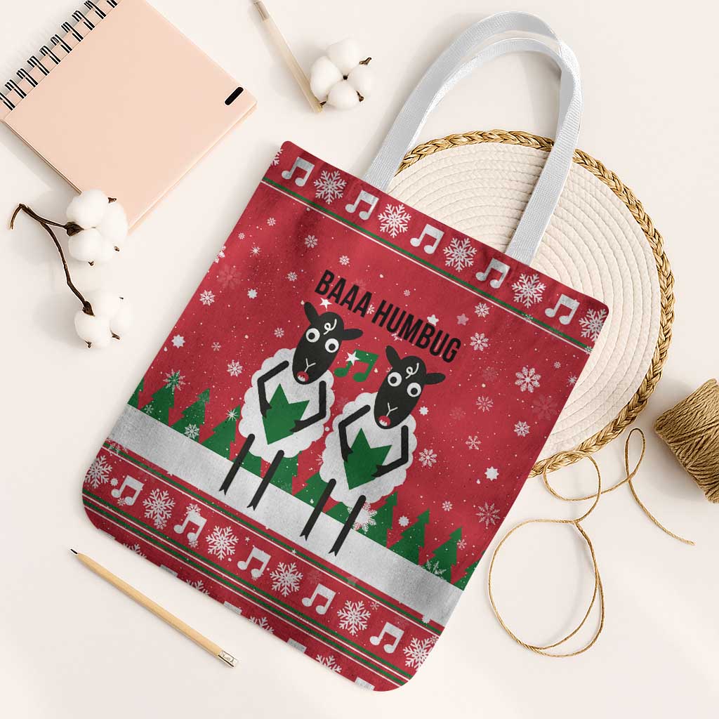 Vintage Sheep Music Christmas Tote Bag Xmas Holiday Patterns - Wonder Print Shop