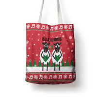 Vintage Sheep Music Christmas Tote Bag Xmas Holiday Patterns - Wonder Print Shop