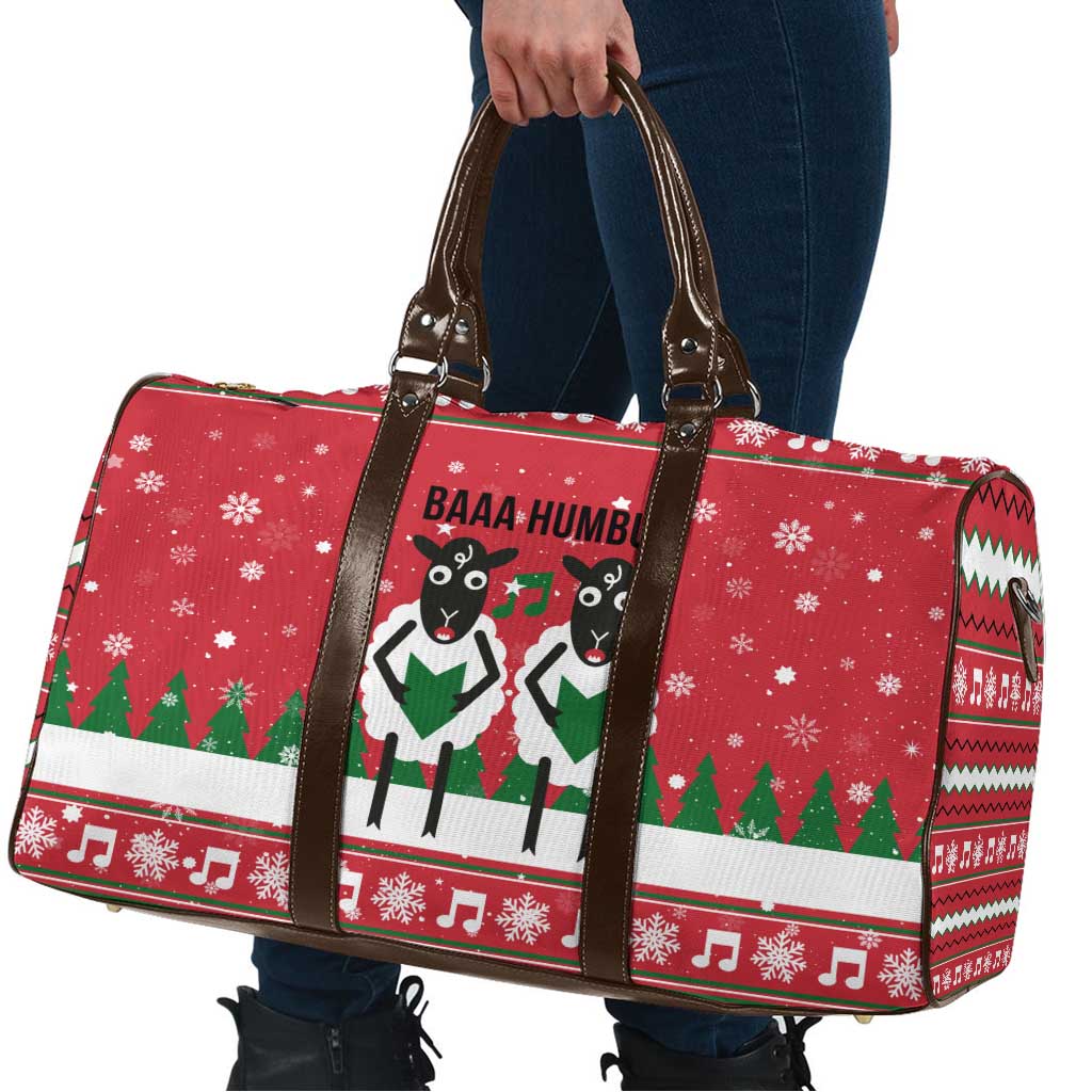Vintage Sheep Music Christmas Travel Bag Xmas Holiday Patterns - Wonder Print Shop