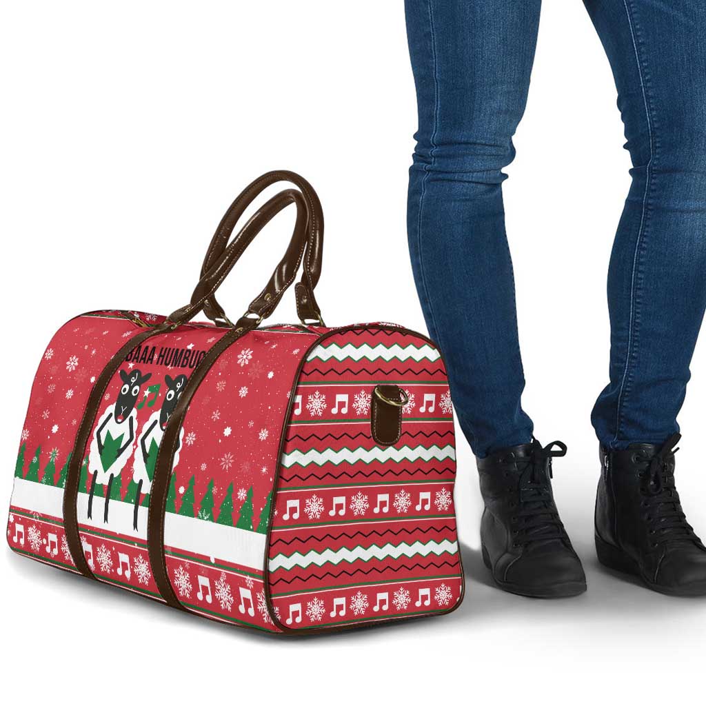 Vintage Sheep Music Christmas Travel Bag Xmas Holiday Patterns - Wonder Print Shop