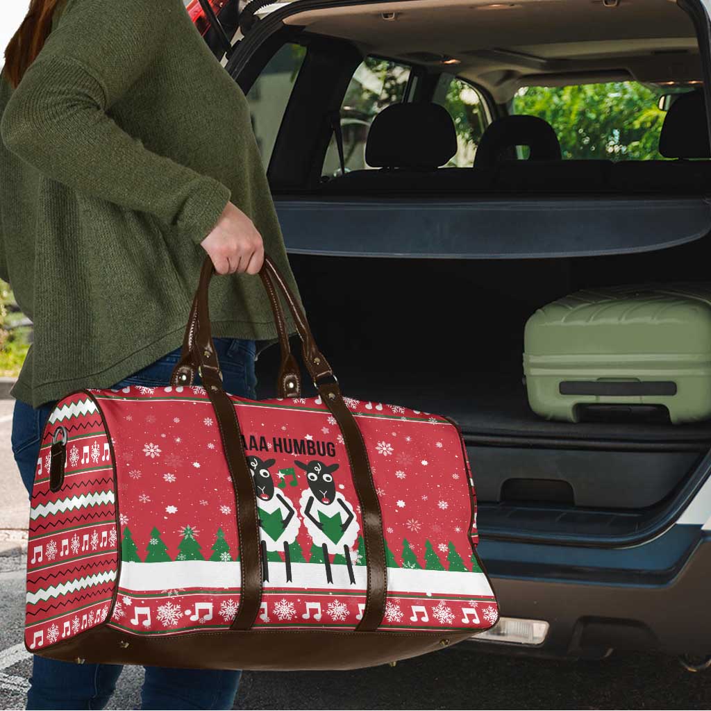 Vintage Sheep Music Christmas Travel Bag Xmas Holiday Patterns - Wonder Print Shop