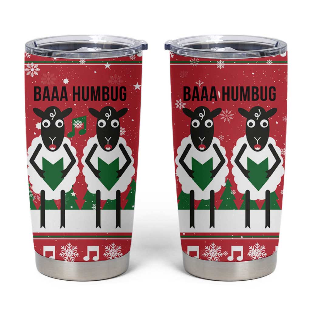 Vintage Sheep Music Christmas Tumbler Cup Xmas Holiday Patterns - Wonder Print Shop