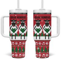 Vintage Sheep Music Christmas Tumbler With Handle Xmas Holiday Patterns - Wonder Print Shop