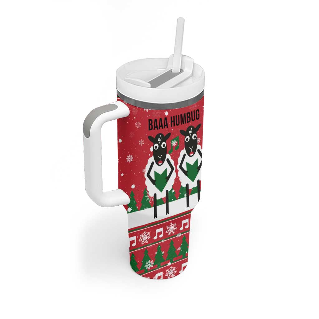 Vintage Sheep Music Christmas Tumbler With Handle Xmas Holiday Patterns - Wonder Print Shop