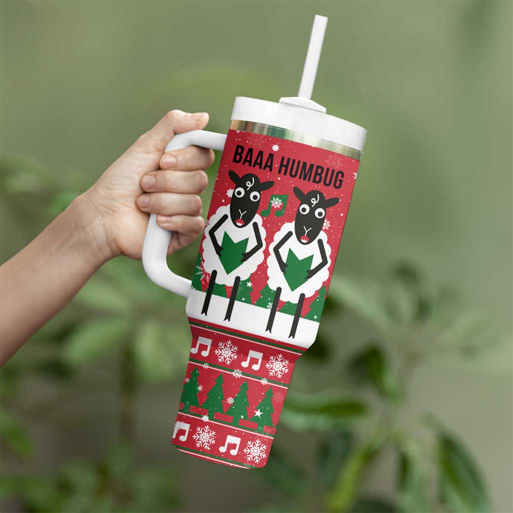 Vintage Sheep Music Christmas Tumbler With Handle Xmas Holiday Patterns - Wonder Print Shop