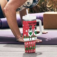 Vintage Sheep Music Christmas Tumbler With Handle Xmas Holiday Patterns - Wonder Print Shop