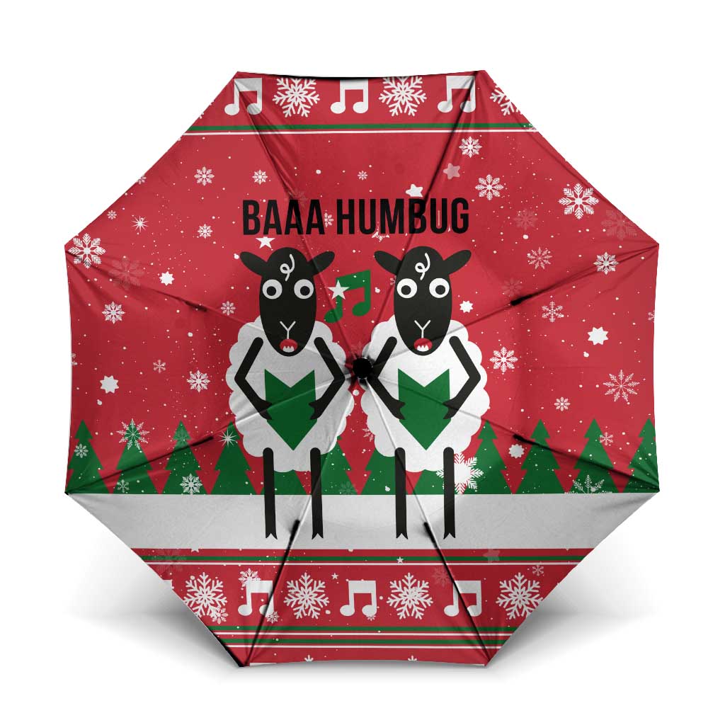 Vintage Sheep Music Christmas Umbrella Xmas Holiday Patterns - Wonder Print Shop
