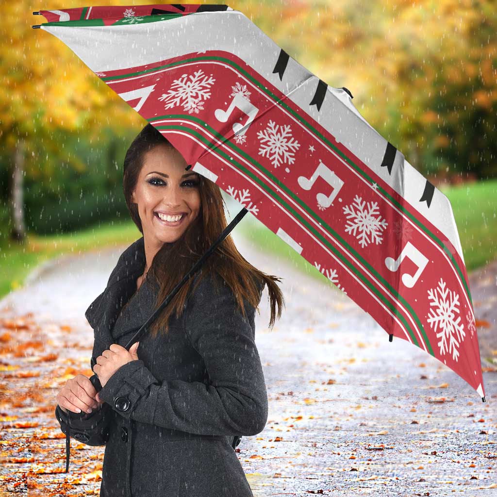 Vintage Sheep Music Christmas Umbrella Xmas Holiday Patterns - Wonder Print Shop