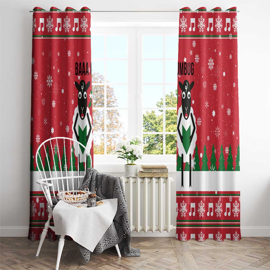 Vintage Sheep Music Christmas Window Curtain Xmas Holiday Patterns - Wonder Print Shop