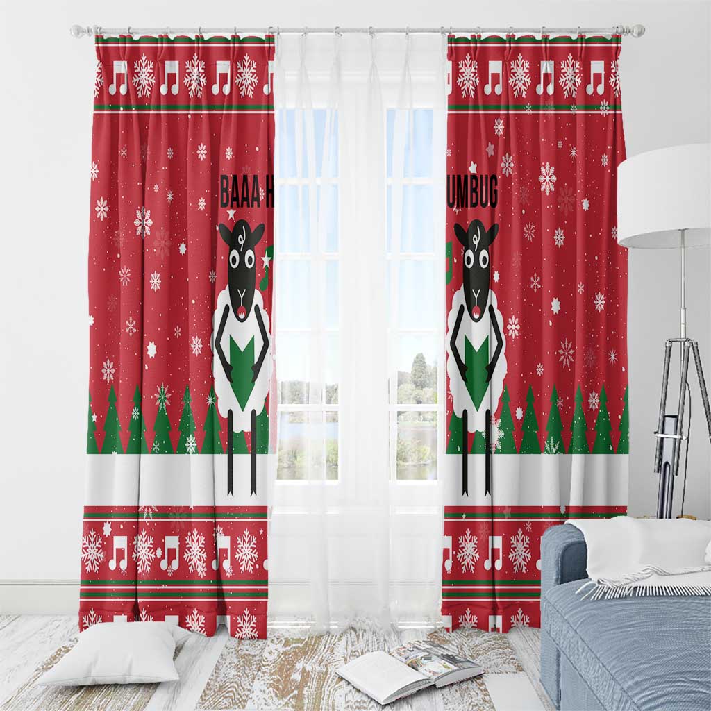Vintage Sheep Music Christmas Window Curtain Xmas Holiday Patterns - Wonder Print Shop