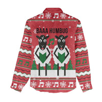 Vintage Sheep Music Christmas Women Casual Shirt Xmas Holiday Patterns - Wonder Print Shop