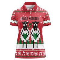 Vintage Sheep Music Christmas Women Polo Shirt Xmas Holiday Patterns - Wonder Print Shop