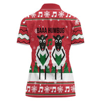 Vintage Sheep Music Christmas Women Polo Shirt Xmas Holiday Patterns - Wonder Print Shop