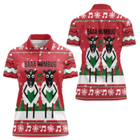 Vintage Sheep Music Christmas Women Polo Shirt Xmas Holiday Patterns - Wonder Print Shop