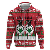 Vintage Sheep Music Christmas Zip Hoodie Xmas Holiday Patterns - Wonder Print Shop