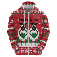 Vintage Sheep Music Christmas Zip Hoodie Xmas Holiday Patterns - Wonder Print Shop