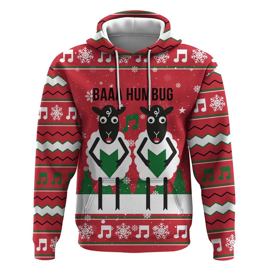 Vintage Sheep Music Christmas Zip Hoodie Xmas Holiday Patterns - Wonder Print Shop