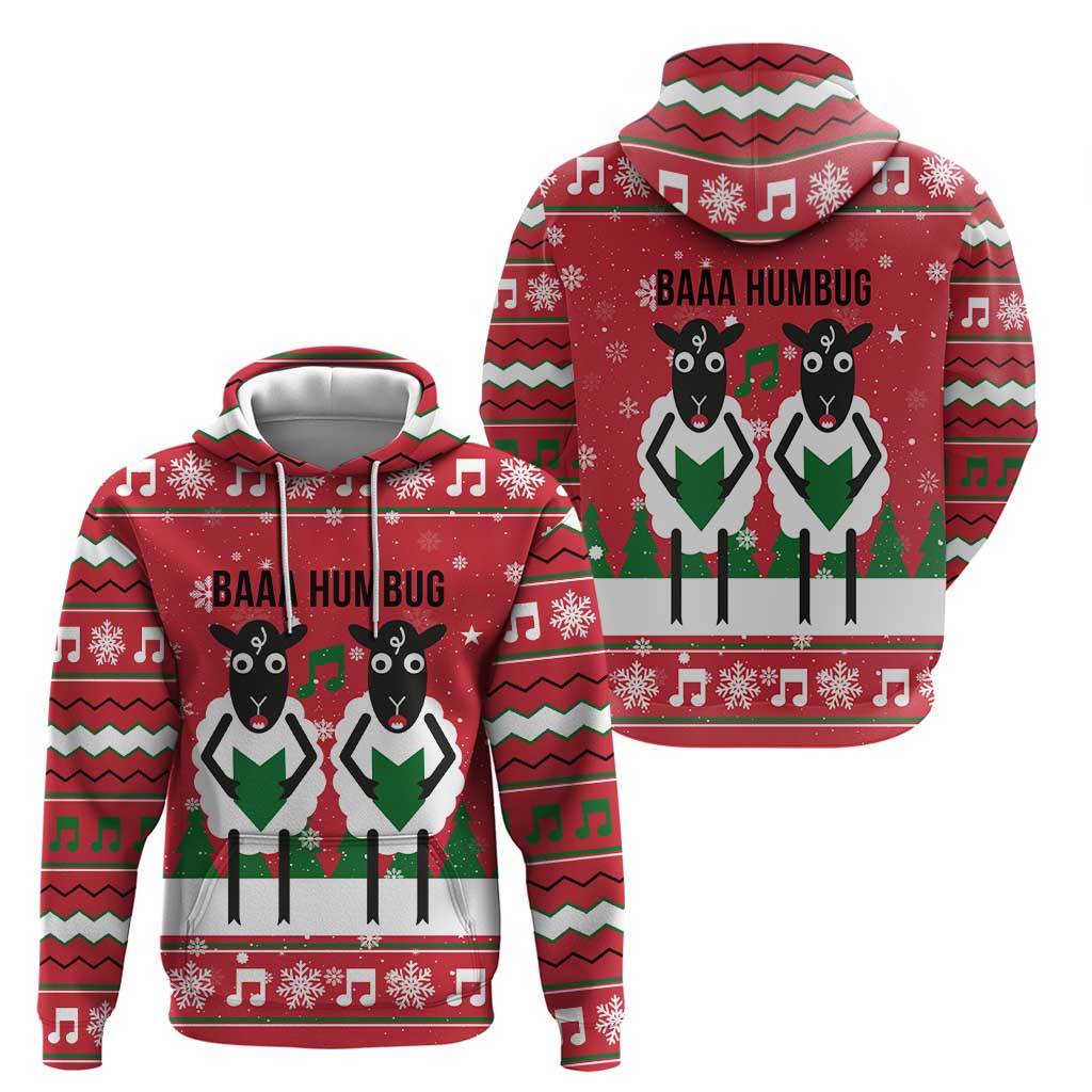 Vintage Sheep Music Christmas Zip Hoodie Xmas Holiday Patterns - Wonder Print Shop