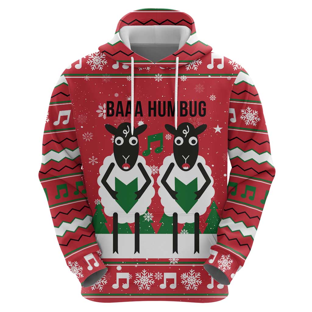 Vintage Sheep Music Christmas Zip Hoodie Xmas Holiday Patterns - Wonder Print Shop