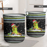Tennis Snowman Christmas Laundry Basket Xmas Holiday Patterns - Wonder Print Shop