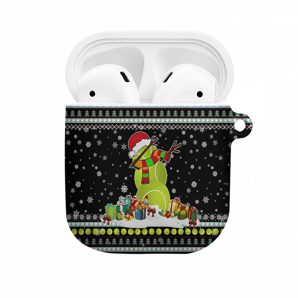 Tennis Snowman Christmas AirPods Case Xmas Holiday Patterns - Wonder Print Shop