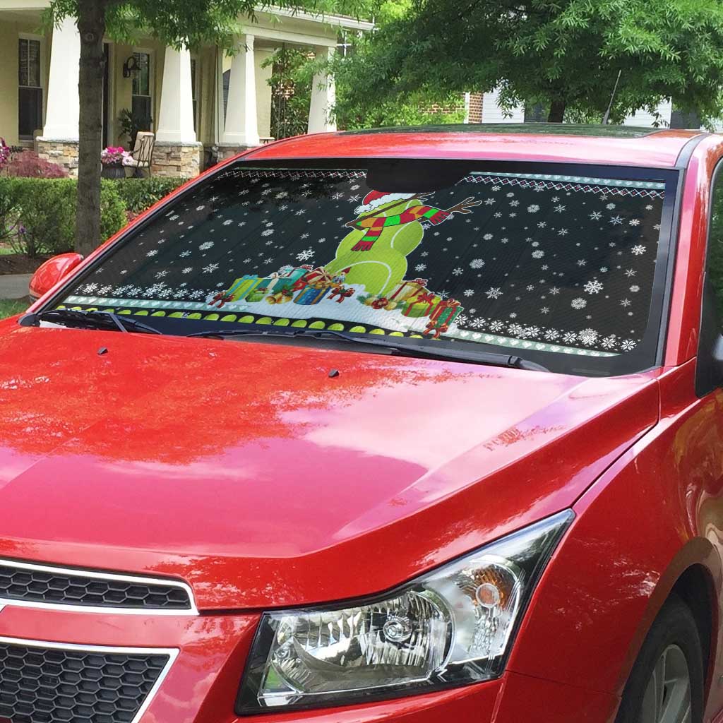 Tennis Snowman Christmas Auto Sun Shade Xmas Holiday Patterns - Wonder Print Shop
