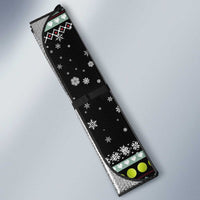 Tennis Snowman Christmas Auto Sun Shade Xmas Holiday Patterns - Wonder Print Shop