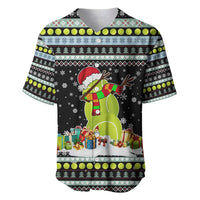 Tennis Snowman Christmas Baseball Jersey Xmas Holiday Patterns - Wonder Print Shop
