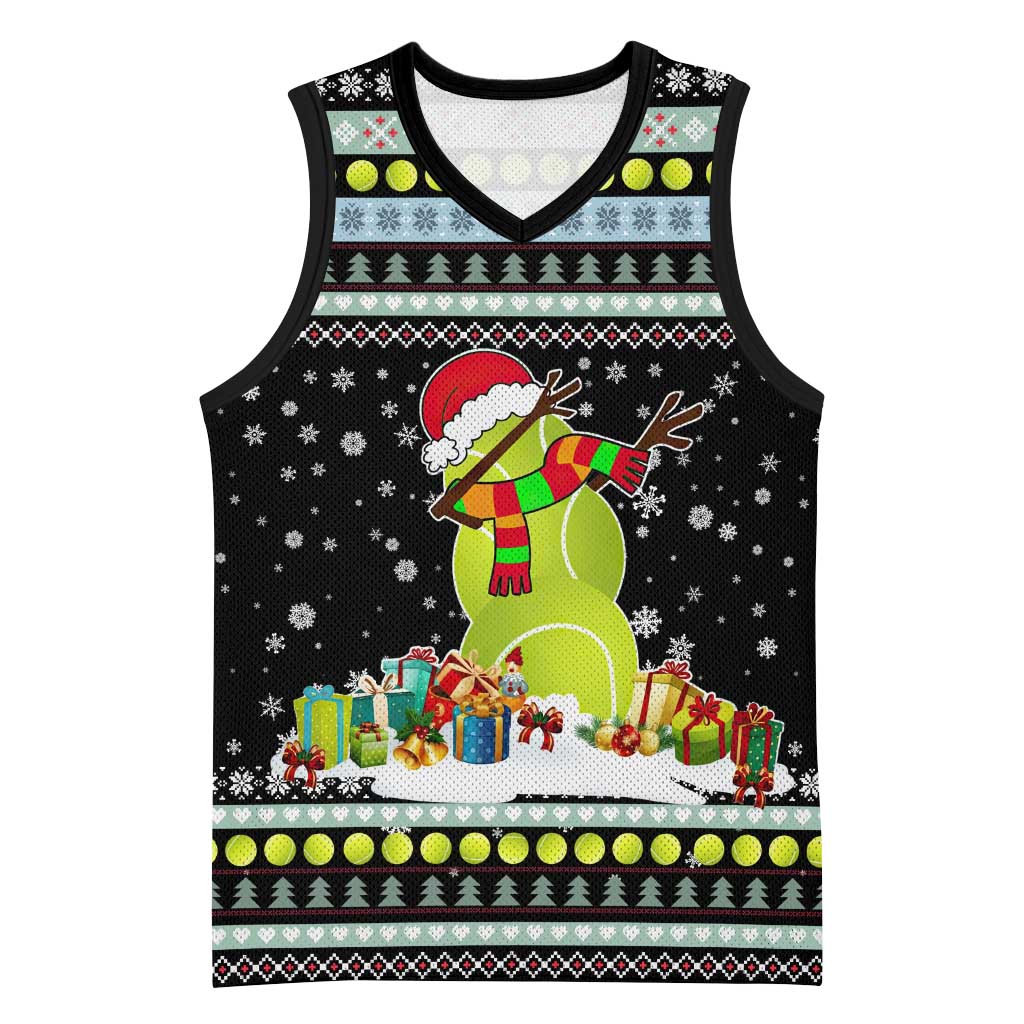 Tennis Snowman Christmas Basketball Jersey Xmas Holiday Patterns - Wonder Print Shop