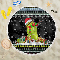 Tennis Snowman Christmas Beach Blanket Xmas Holiday Patterns - Wonder Print Shop