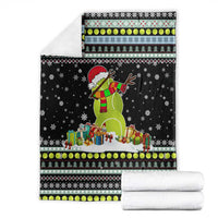 Tennis Snowman Christmas Blanket Xmas Holiday Patterns - Wonder Print Shop