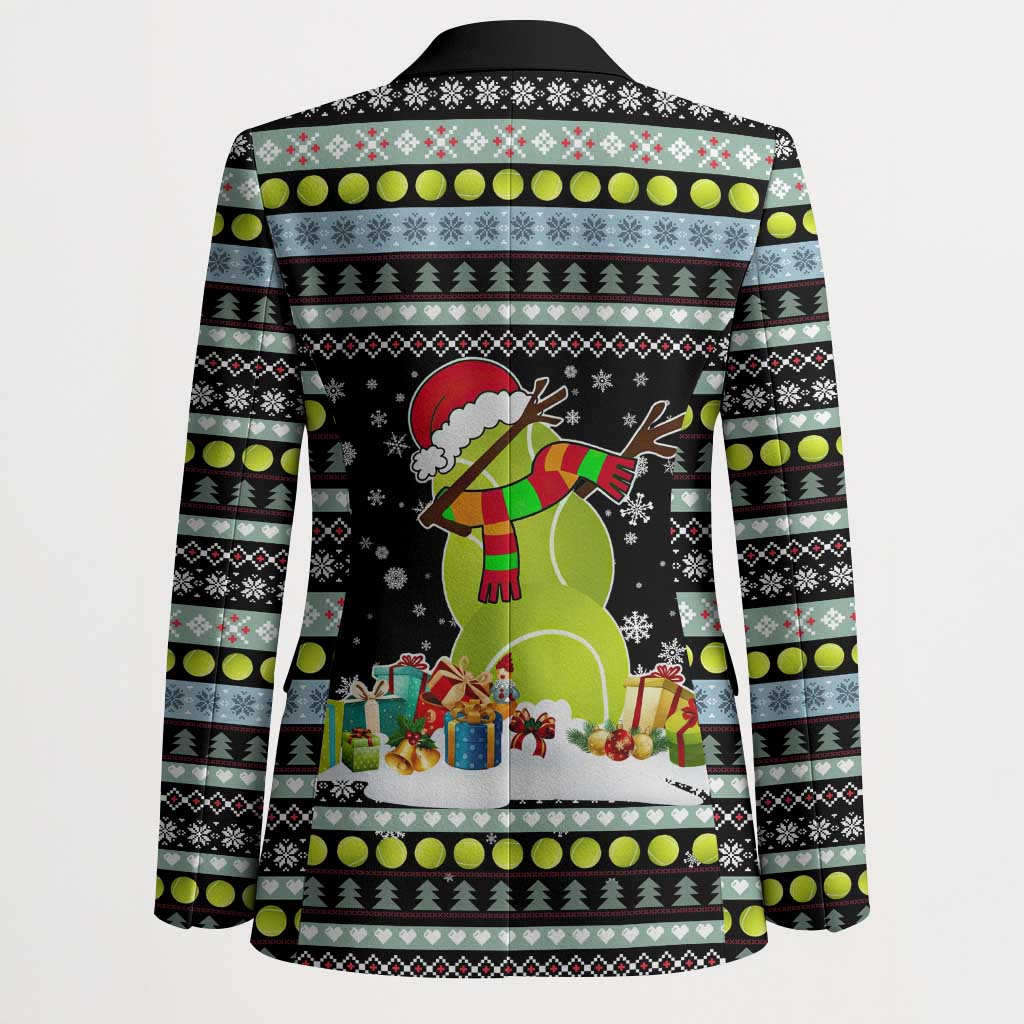 Tennis Snowman Christmas Blazer Xmas Holiday Patterns - Wonder Print Shop