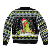 Tennis Snowman Christmas Bomber Jacket Xmas Holiday Patterns - Wonder Print Shop