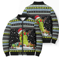 Tennis Snowman Christmas Bomber Puffer Jacket Xmas Holiday Patterns - Wonder Print Shop