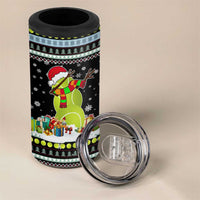 Tennis Snowman Christmas 4 in 1 Can Cooler Tumbler Xmas Holiday Patterns - Wonder Print Shop