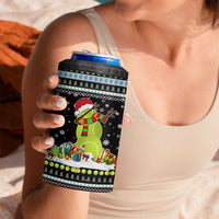 Tennis Snowman Christmas 4 in 1 Can Cooler Tumbler Xmas Holiday Patterns - Wonder Print Shop