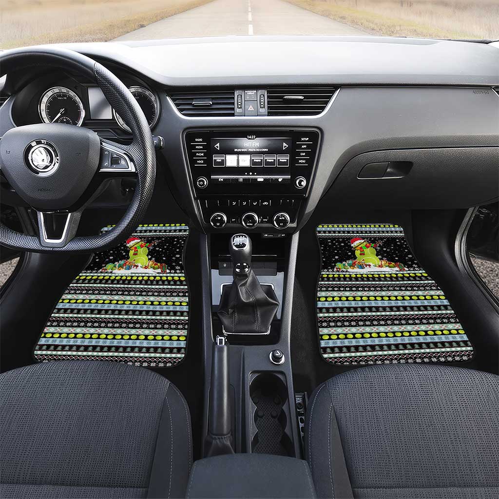 Tennis Snowman Christmas Car Mats Xmas Holiday Patterns - Wonder Print Shop