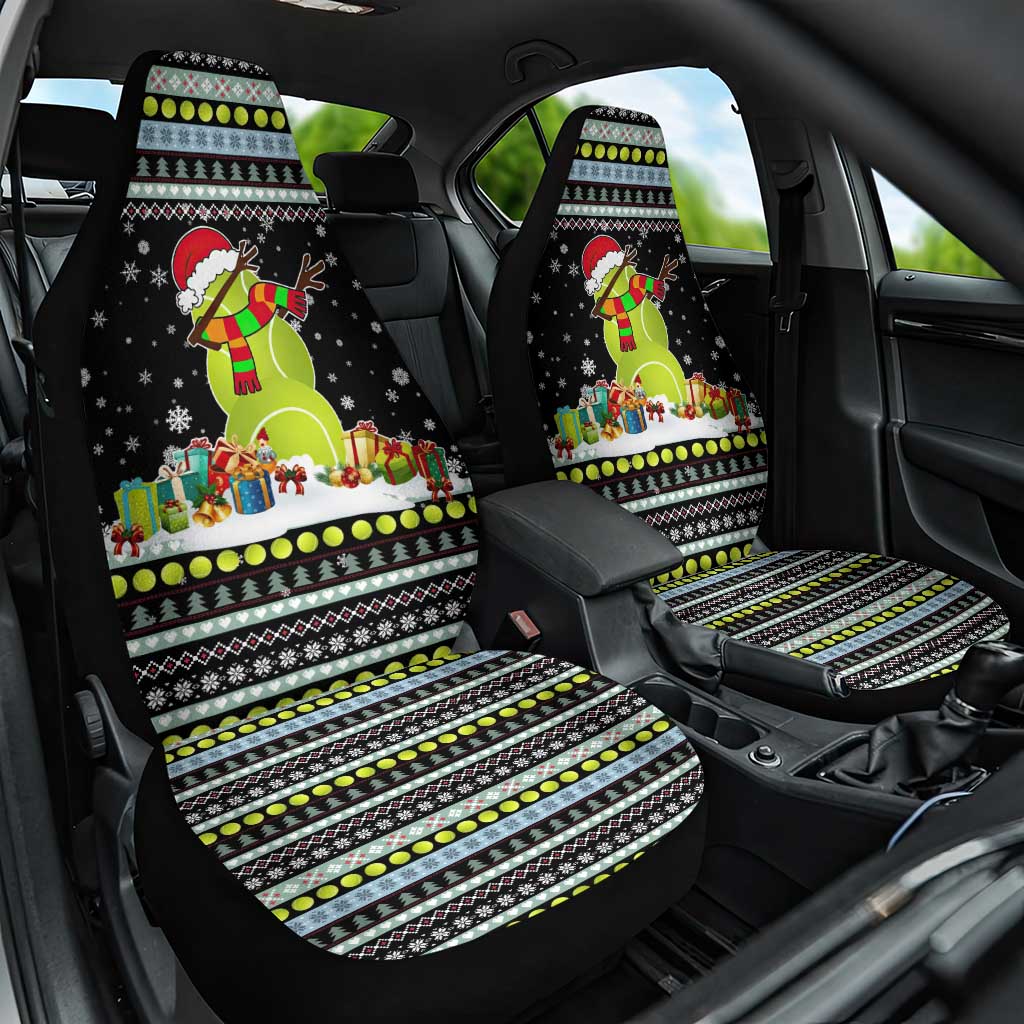 Tennis Snowman Christmas Car Seat Cover Xmas Holiday Patterns - Wonder Print Shop